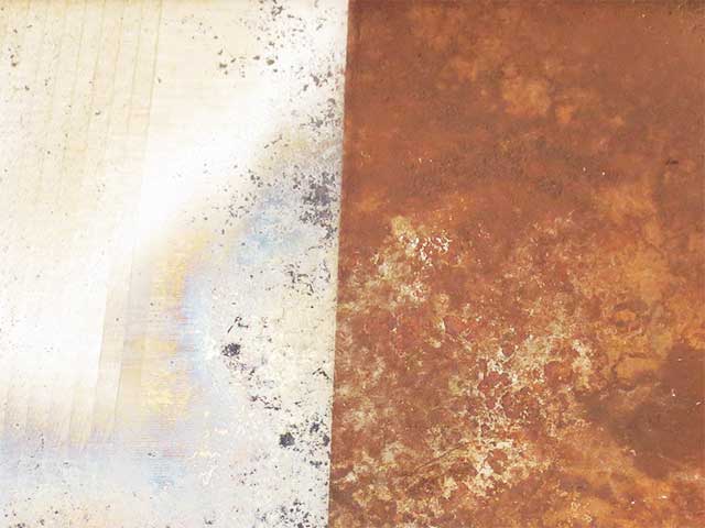 経年腐食のさび落とし